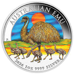2026 Australian Emu 1oz Silver Coloured Coin