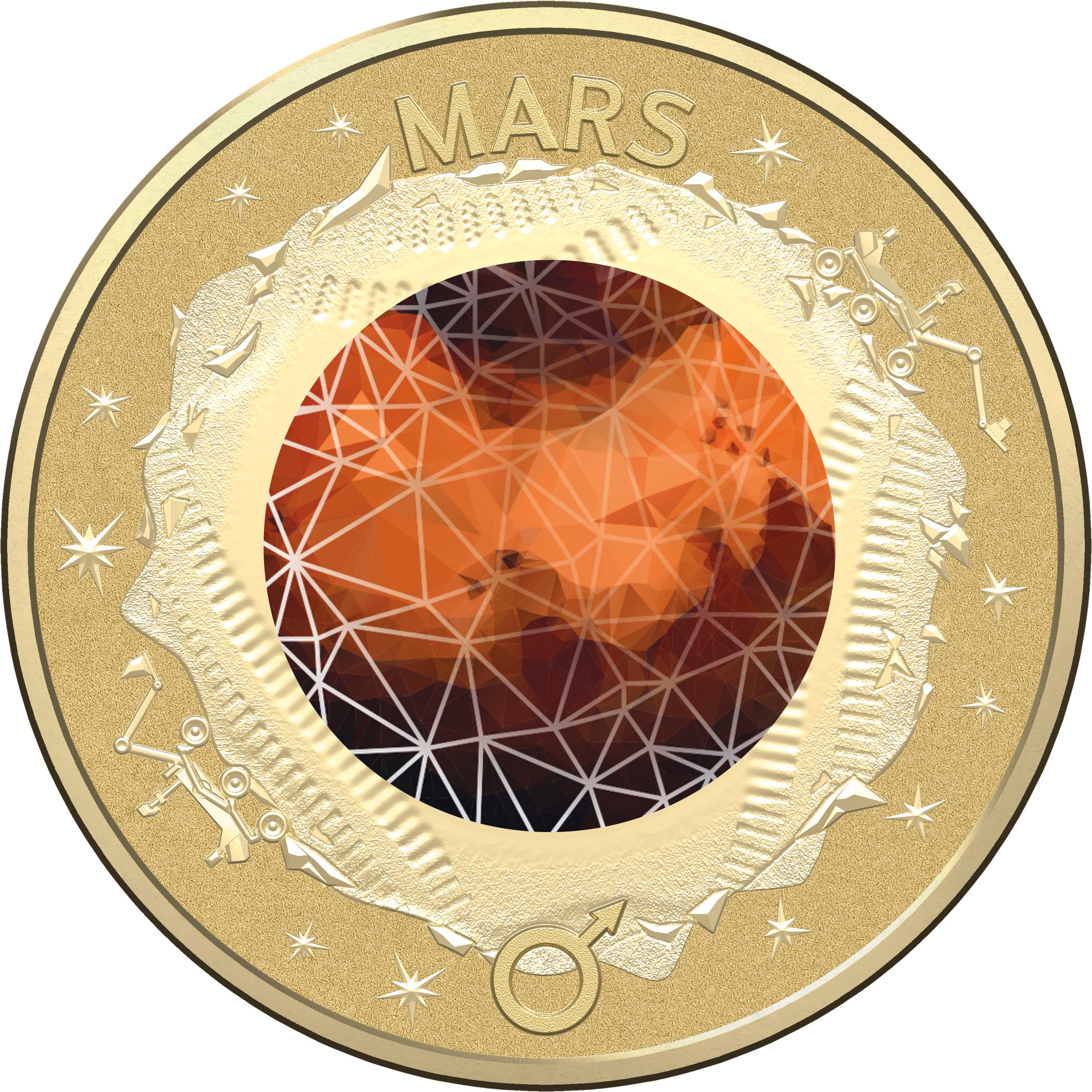 2017 Australia Planetary 10-Coin Complete Collection with Mars $2 Coin ...