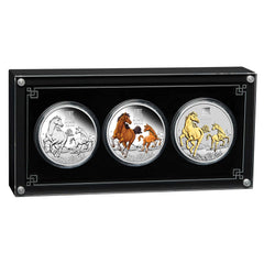 2026 Year of the Horse Lunar Series III Trio Silver Proof Coin Set