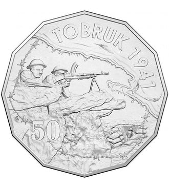 2015 50c Australia At War Uncirculated Coin - Tobruk