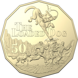 2022 50c Australian Henry Lawson -The Loaded Dog