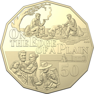 2022 50c Australian Henry Lawson - On the Edge of Plain