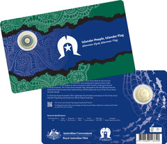 2025 $2 'C' Mintmark 30th Anniversary of the Torres Strait Islander Flag Coloured Coin