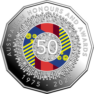 2025 Six-Coin Coloured Proof Set | Royal Australian Mint – 50 Years Honours System