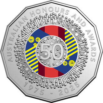 2025 Australia Six Coin Coloured Uncirculated Mint Set - 50 Years of the Australian Honours System