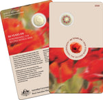 2025 $2 ‘C’ Mintmark Coloured Uncirculated Coin in Card - 80 Years On Remembering the Second World War