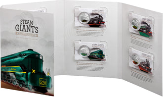2025 50c Coloured Uncirculated Seven-Coin Collection - Steam Giants