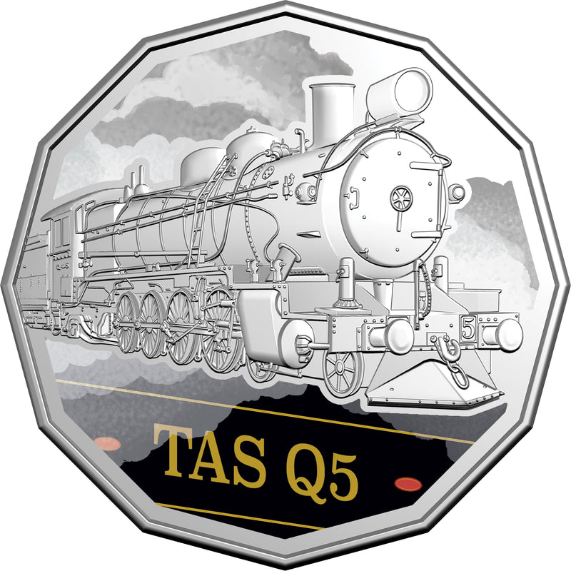 2025 50c Coloured Uncirculated Seven-Coin Collection - Steam Giants