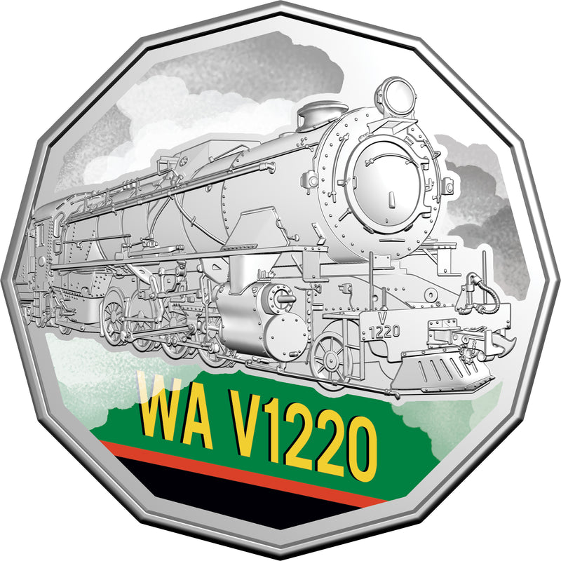 2025 50c Coloured Uncirculated Seven-Coin Collection - Steam Giants
