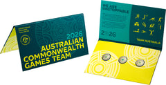 2026 $2 Coloured Uncirculated Three-Coin Set - Australian Commonwealth Games