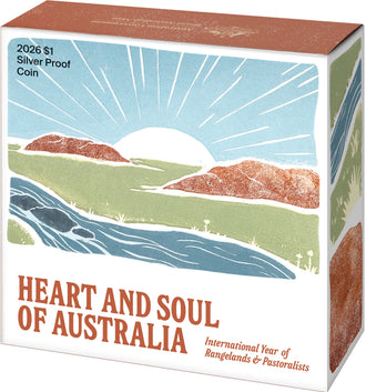 2026 $1 Fine Silver Proof Coin - Heart and Soul of Australia: United Nations International Year of Rangelands and Pastoralists