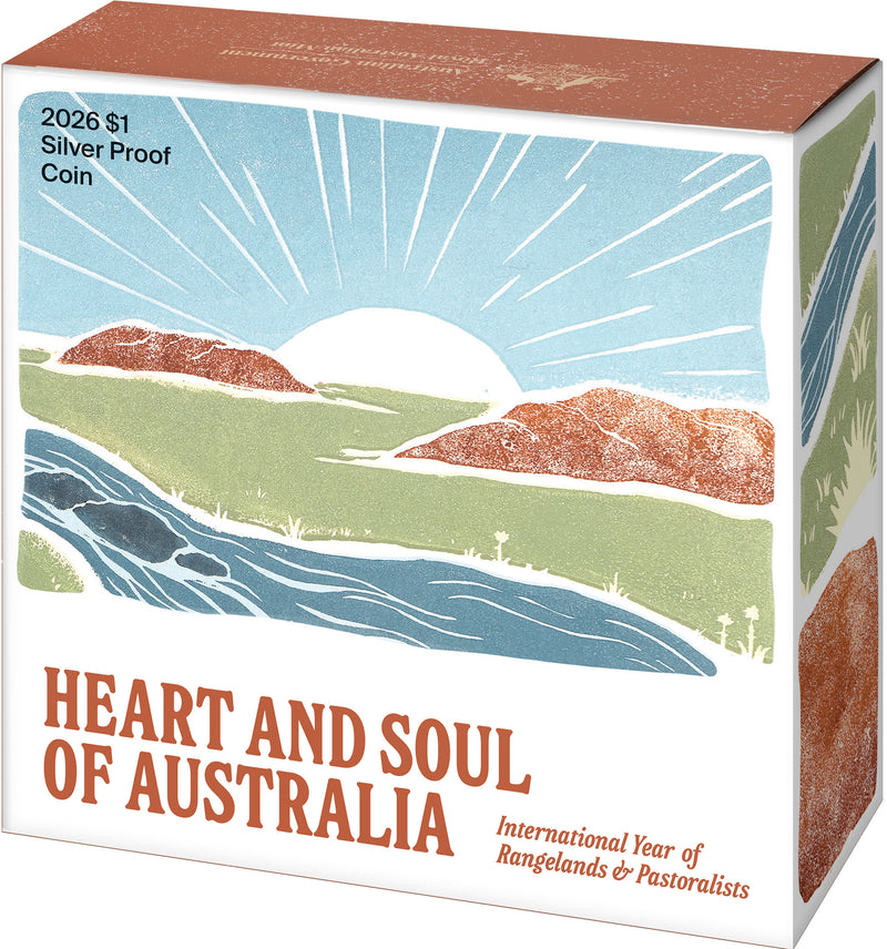 2026 $1 Fine Silver Proof Coin - Heart and Soul of Australia: United Nations International Year of Rangelands and Pastoralists