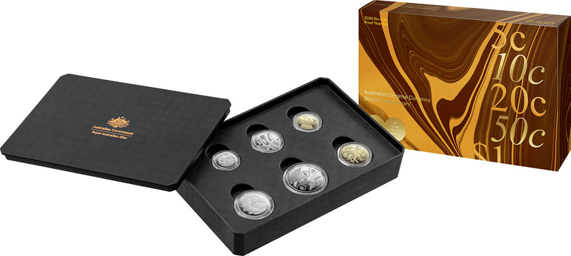 2026 Six-Coin Proof Set | Royal Australian Mint – 60th Anniversary of Decimal Currency