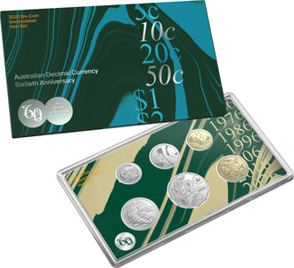 2026 Six-Coin Uncirculated Set | Royal Australian Mint – 60th Anniversary of Decimal Currency