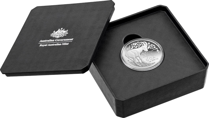 2027 Year of the Goat 1oz Silver Domed Proof Coin