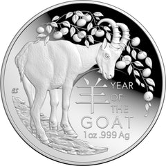 2027 Year of the Goat 1oz Silver Domed Proof Coin