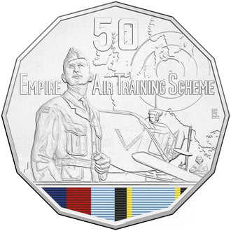 2015 50c Australia At War Uncirculated Coin - Empire Training Scheme