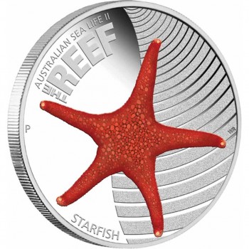 2011 Australian Sea Life II 1/2oz Silver Proof Coin - Starfish