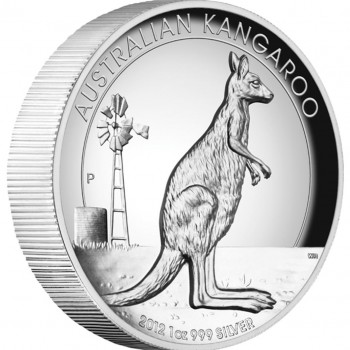 2012 AUSTRALIAN KANGAROO 1oz SILVER HIGH RELIEF PROOF COIN