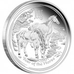 2014 Australian Chinese Year of the Horse 5oz Silver Proof Coin