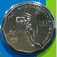 2006 Australian Commonwealth Games 50c Uncirculated Coin - Basketball