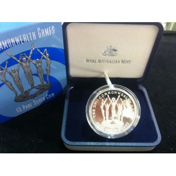 2002 COMMONWEALTH GAMES SILVER PROOF COIN 