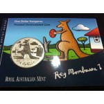 2008 Australian Artist Series Forsted Uncirculated Kangaroo Coin - Reg Mombassa