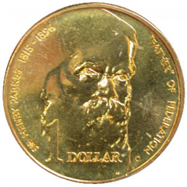 Sir Henry Parkes 1996 RAM $1 UNC Coin ‘S’ MM