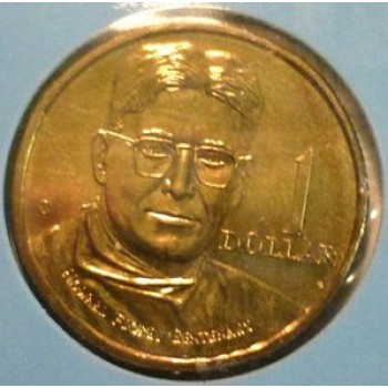 1998 Australian Howard Florey $1 Uncirculated Coin - C Mint Mark