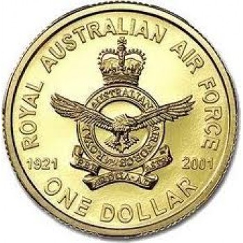 2001 Australian 80 Years of Air Force $1 Uncirculated Coin