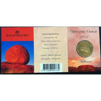 2002 Australian Year of the Outback $1 Uncirculated Coin - M Mint Mark