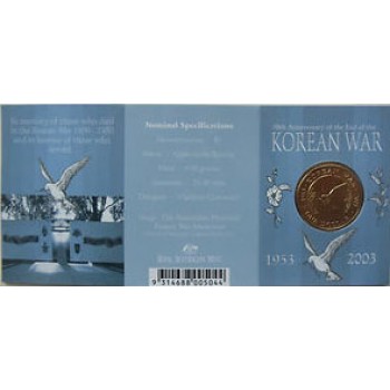 2003 50th Anniversary of the Korean War $1 Uncirculated Coin - B Mint Mark