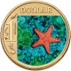 2007 Australian $1 Coloured Ocean Series Coin - Biscuit Star