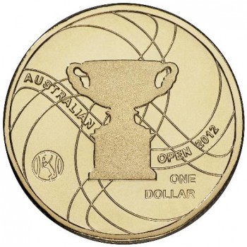 2012 $1 Official Australian Open Men's Trophy Uncirculated Coin