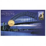 2008 75TH ANNIVERSARY OF SYDNEY HARBOUR BRIDGE FIRST DAY COIN AND STAMP COVER