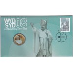 2008 AUSTRALIAN WORLD YOUTH DAY FIRST DAY COIN AND STAMP COVER