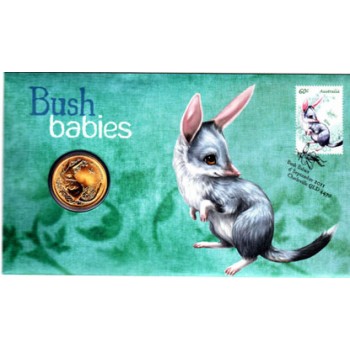 2011 AUSTRALIAN BUSH BABIES FIRST DAY COIN AND STAMP COVER - BILBY