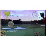 2011 THE PRESIDENTS CUP FIRST DAY COIN AND STAMP COVER
