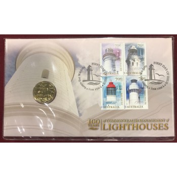 2015 Lighthouses First Day Coin and Stamp Cover