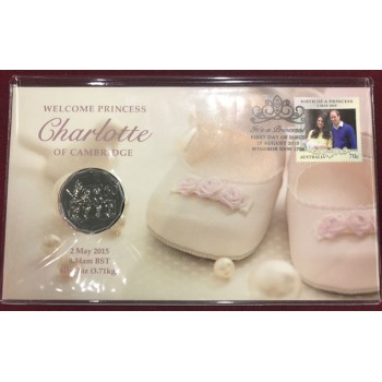 2015 Princess Charlotte Royal Baby First Day Coin and Stamp Cover