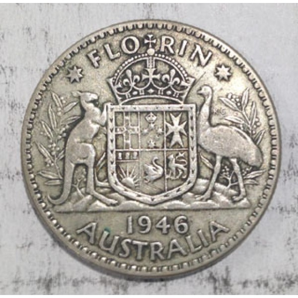 Aja utilfredsstillende Ironisk 1946 AUSTRALIAN SILVER ONE FLORIN - Sydney Coins & Jewellery Online -  Australia's Leading Coins and Banknote Dealer Online