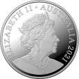 2021 $1 Mungo Footprint 1/2oz Silver Proof Coin