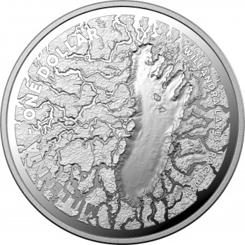 2021 $1 Mungo Footprint 1/2oz Silver Proof Coin