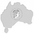 2015 Australian Map Shaped 1oz Silver Coin Series - Redback Spider 