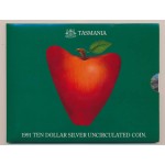1991 Australian Silver State Series Uncirculated Coin - Tasmania