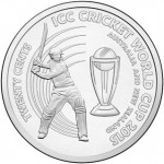 2015 ICC CRICKET WORLD CUP 20c UNCIRCULATED COIN