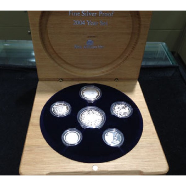 2004 Australian 6-Coin Silver Proof Set - Sydney Coins & Jewellery ...