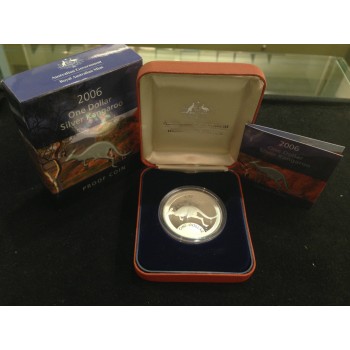 2006 Australian 1oz Silver Kangaroo Proof Coin