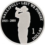 2005 Australian Silver $1 Proof Coin - 90th Anniversary of Gallipoli