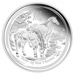 2014 YEAR OF THE HORSE 1/2oz SILVER PROOF COIN